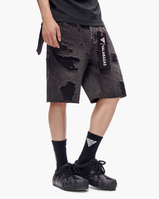 Compass Shorts Grey Wash - Valabasas