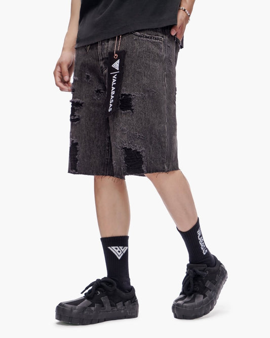 Compass Shorts Grey Wash - Valabasas