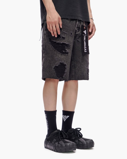 Compass Shorts Grey Wash - Valabasas