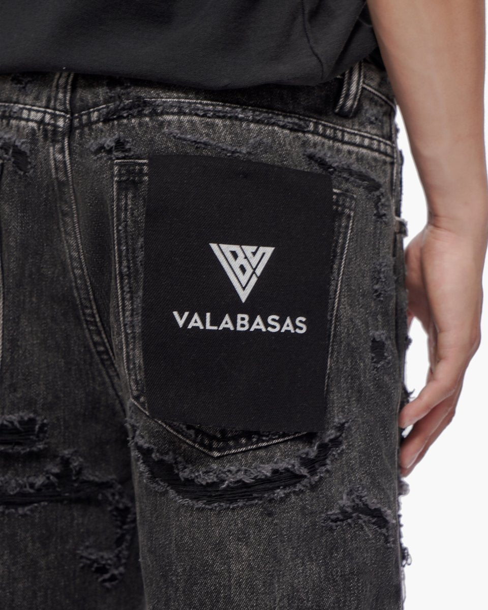 Compass Shorts Grey Wash - Valabasas