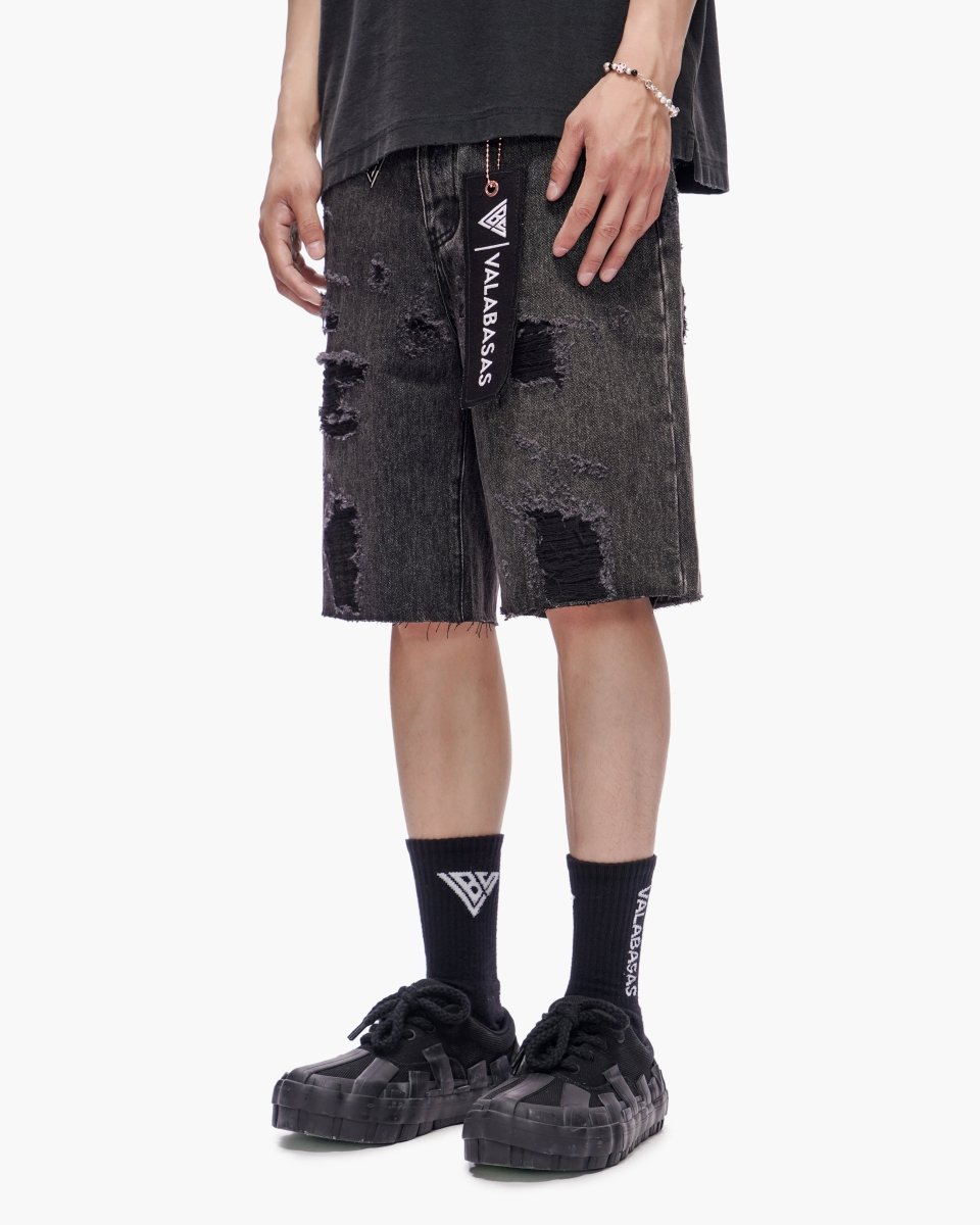Compass Shorts Grey Wash - Valabasas