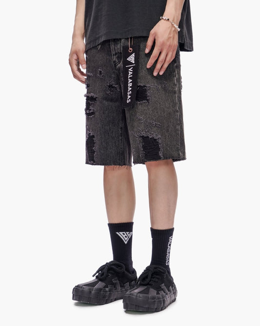 Compass Shorts Grey Wash - Valabasas