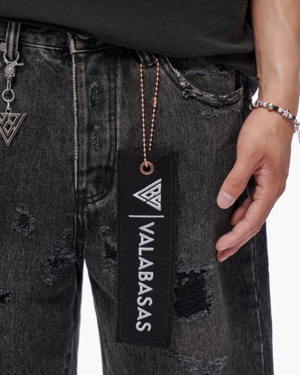 Compass Shorts Grey Wash - Valabasas