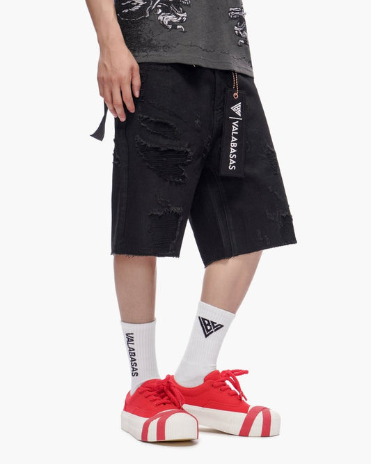 Compass Shorts Jet Black - Valabasas