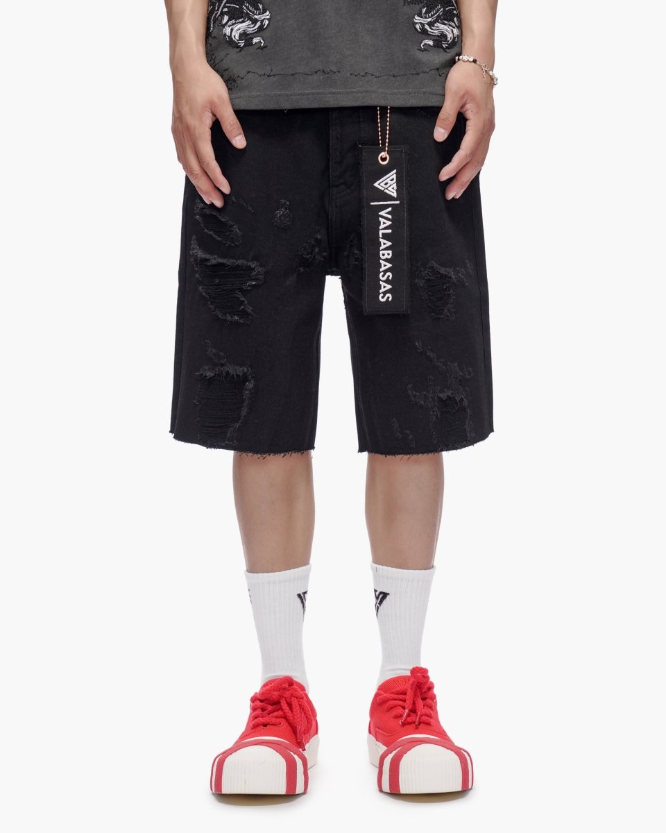 Compass Shorts Jet Black - Valabasas