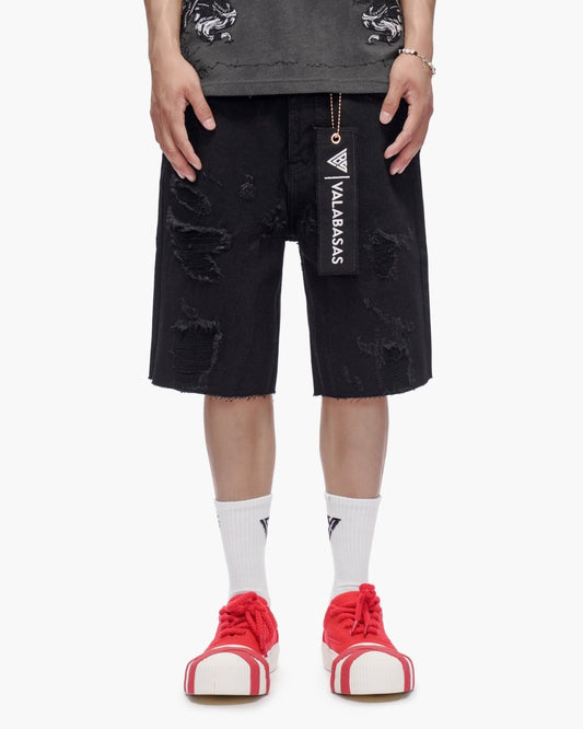 Compass Shorts Jet Black - Valabasas
