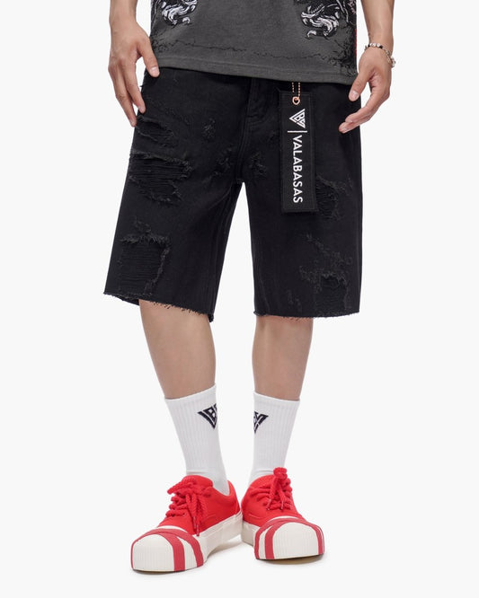 Compass Shorts Jet Black - Valabasas