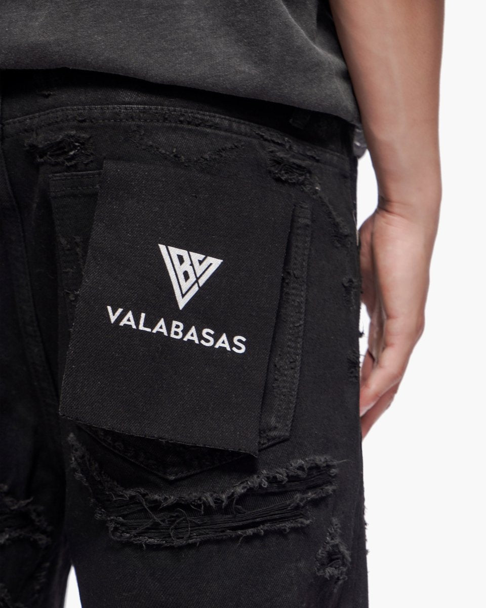 Compass Shorts Jet Black - Valabasas