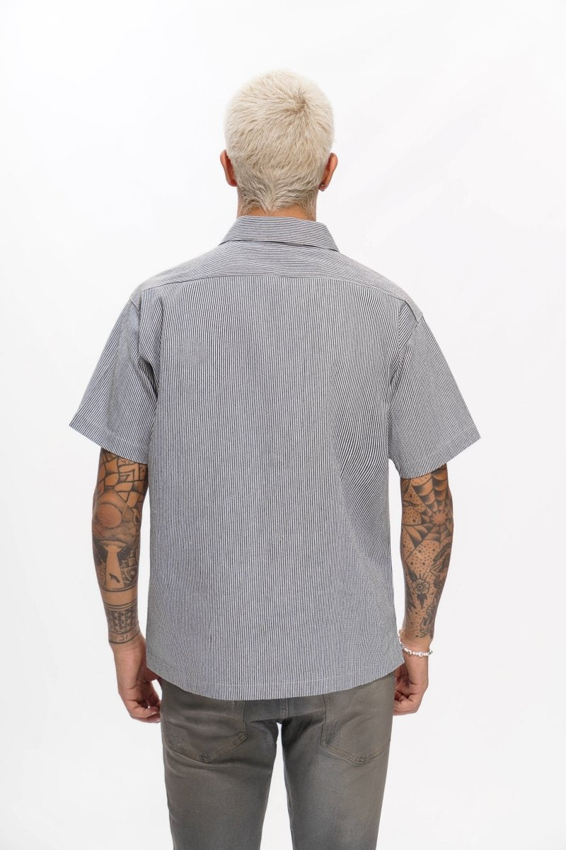 Conductor Black Button Down - Valabasas