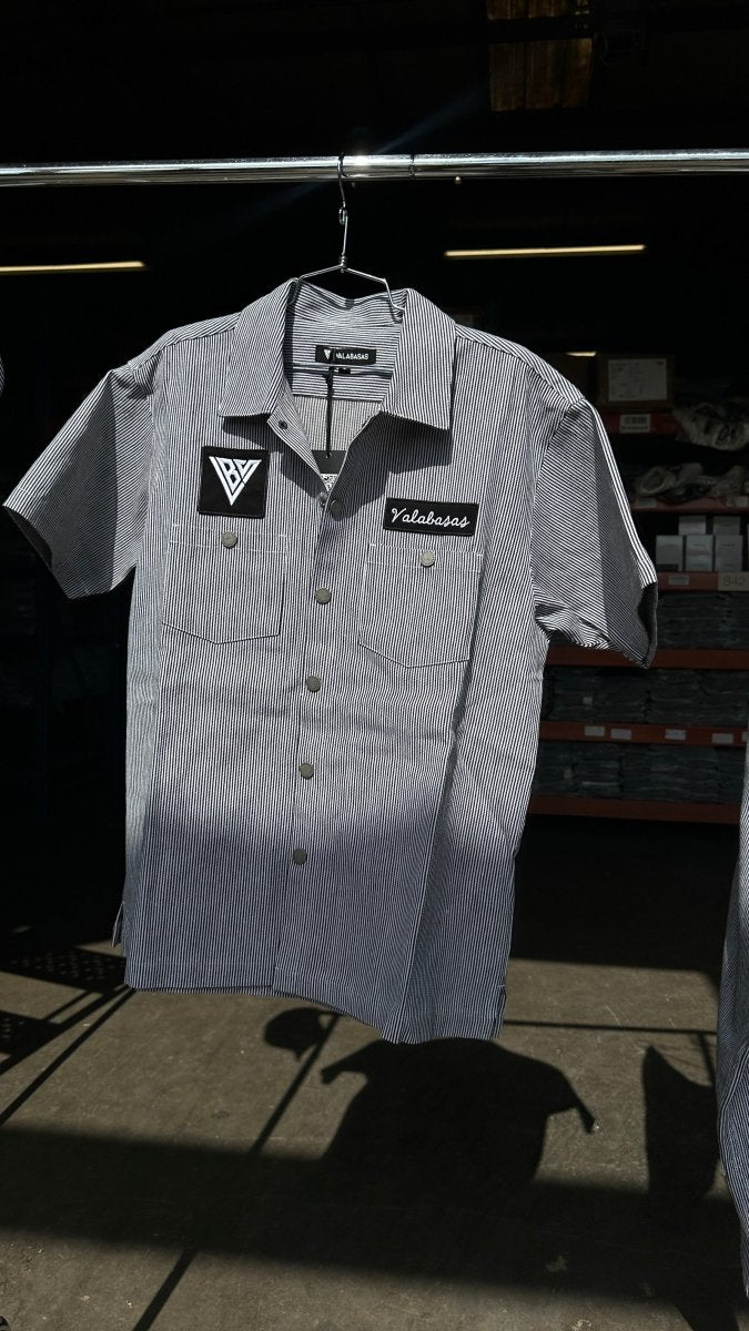 Conductor Black Button Down - Valabasas
