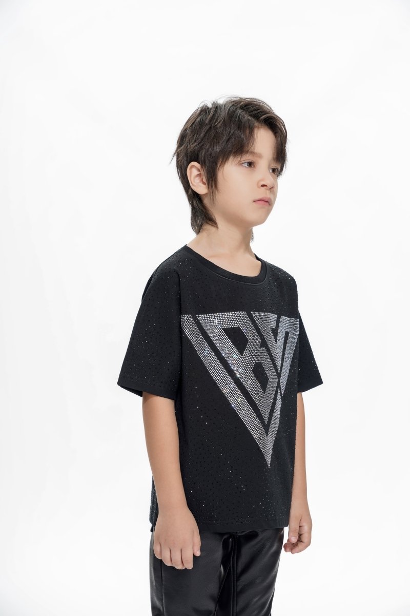 Constellation Kids Black Silver Tee - Valabasas