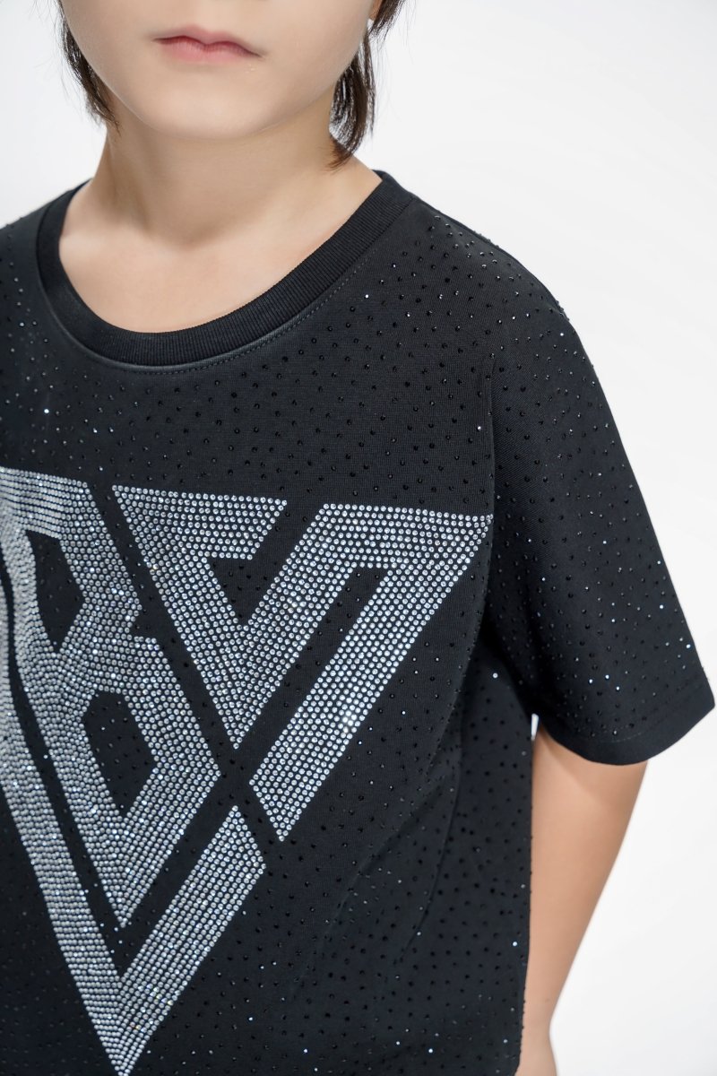 Constellation Kids Black Silver Tee - Valabasas