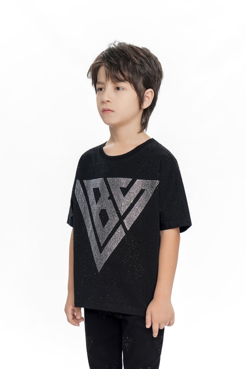Constellation Kids Black Silver Tee - Valabasas