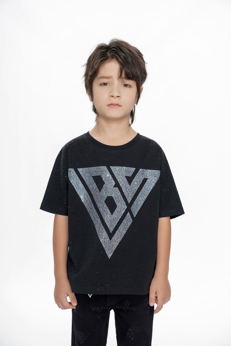 Constellation Kids Black Silver Tee - Valabasas
