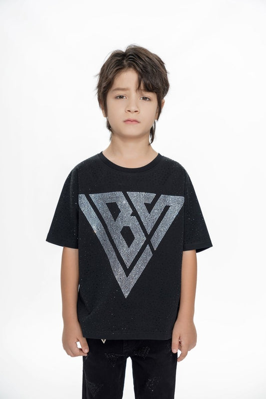 Constellation Kids Black Silver Tee - Valabasas