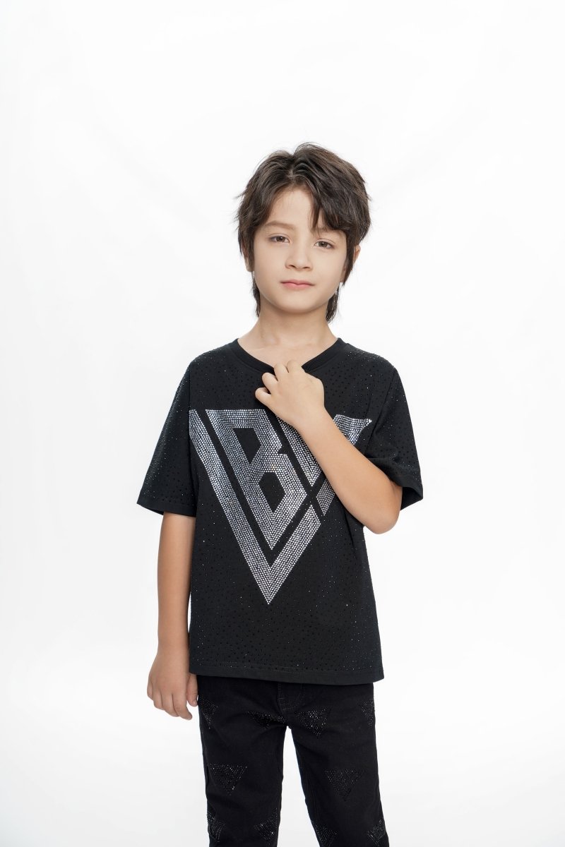 Constellation Kids Black Silver Tee