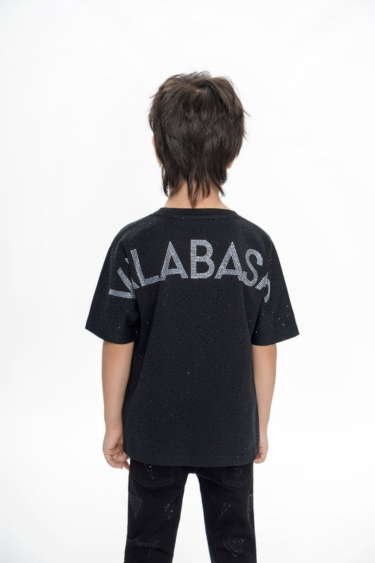 Constellation Kids Black Silver Tee - Valabasas