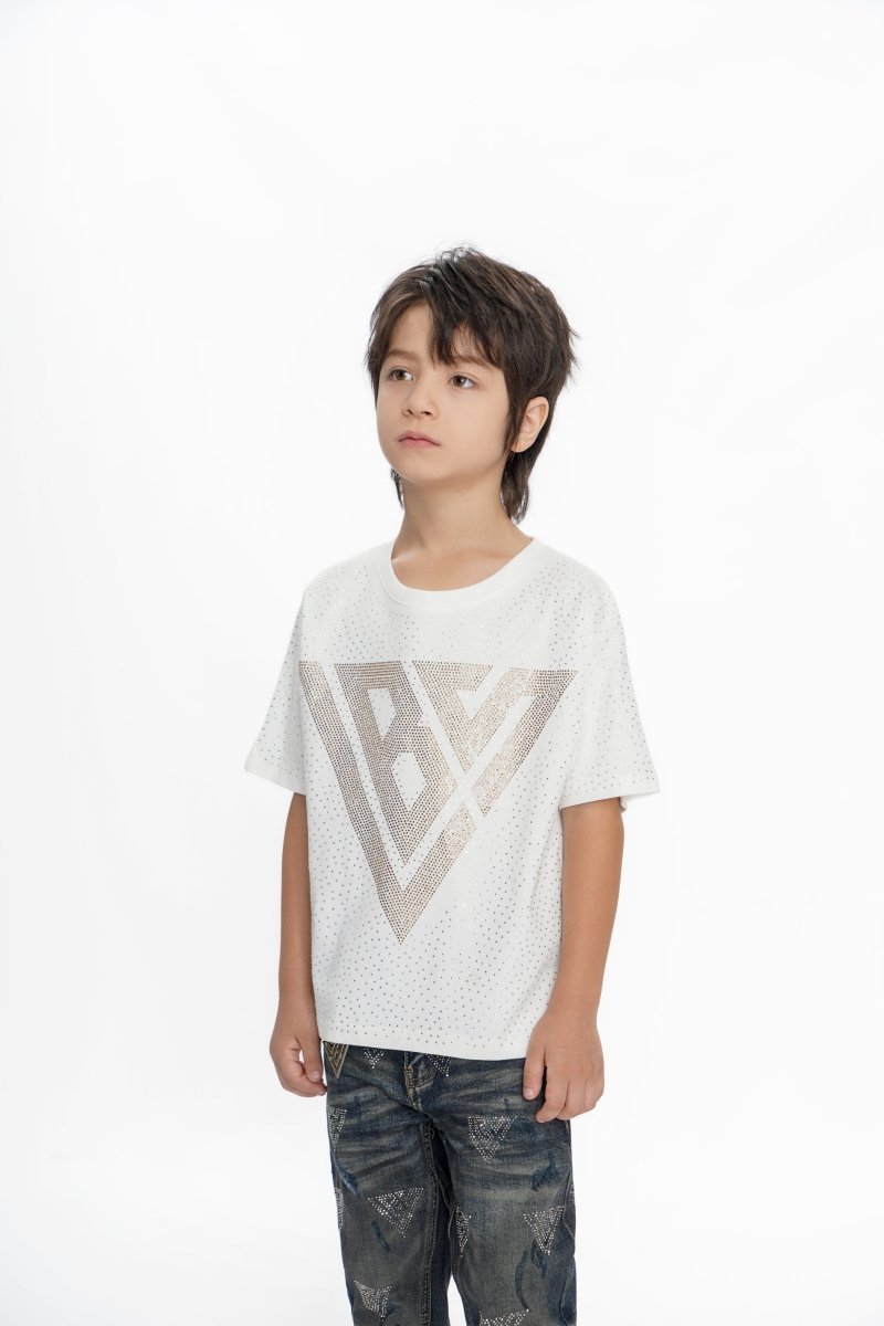Constellation Kids White Silver Tee - Valabasas