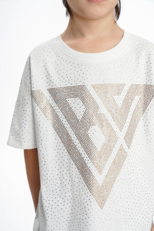 Constellation Kids White Silver Tee - Valabasas