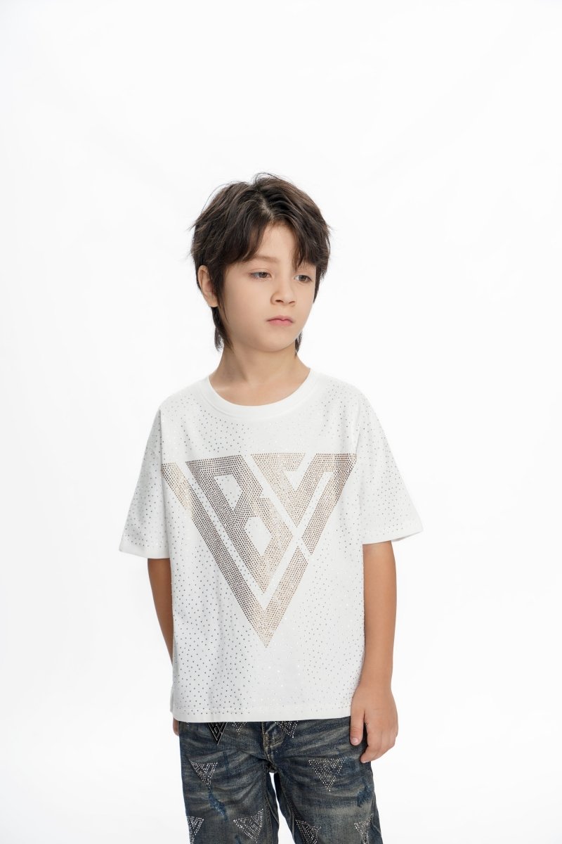 Constellation Kids White Silver Tee - Valabasas