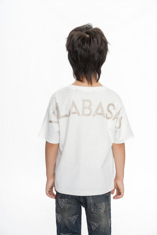 Constellation Kids White Silver Tee - Valabasas