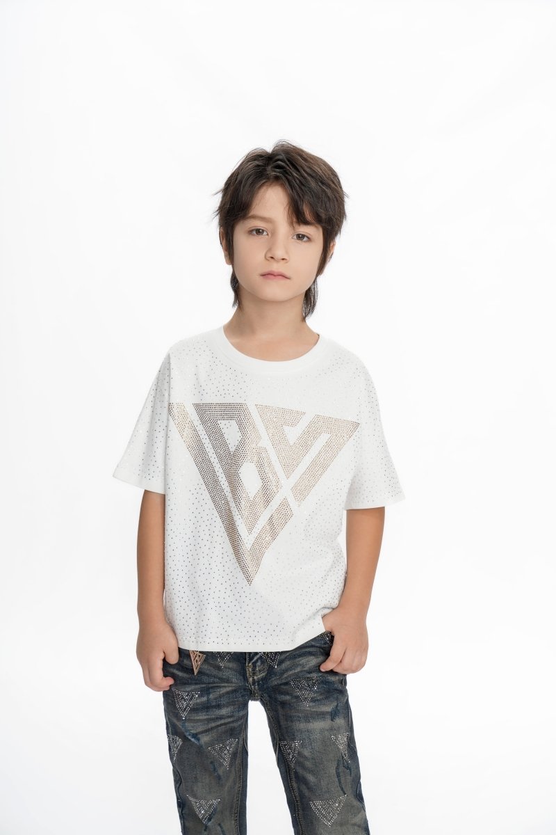 Constellation Kids White Silver Tee - Valabasas