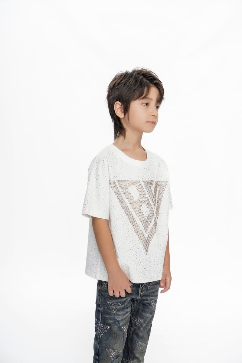 Constellation Kids White Silver Tee - Valabasas