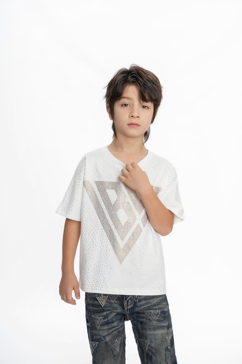 Constellation Kids White Silver Tee - Valabasas