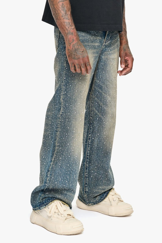 Convince Dk. Vintage Blue Baggy Jean - Valabasas