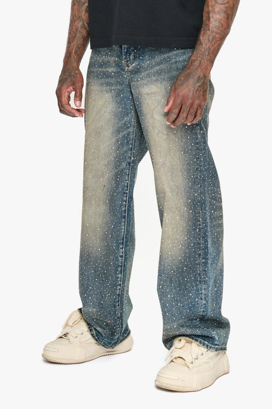 Convince Dk. Vintage Blue Baggy Jean - Valabasas