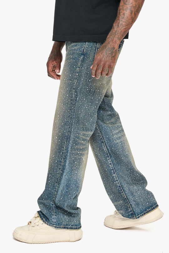 Convince Dk. Vintage Blue Baggy Jean - Valabasas