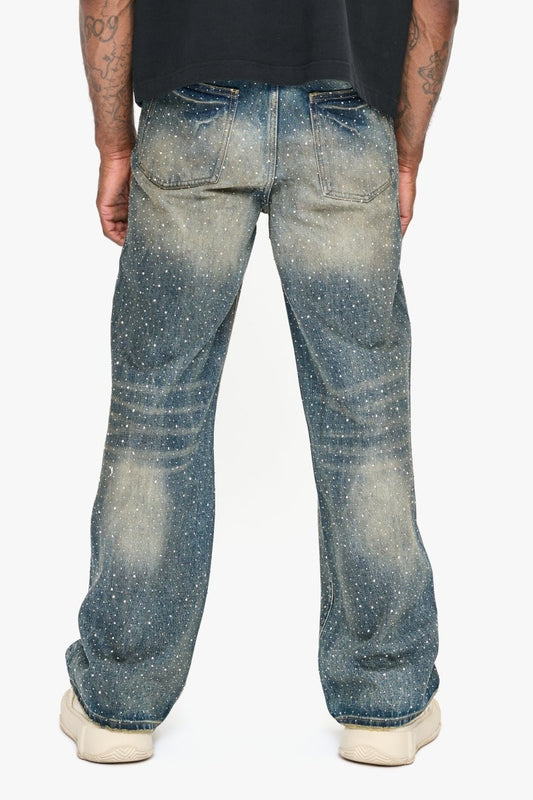 Convince Dk. Vintage Blue Baggy Jean - Valabasas