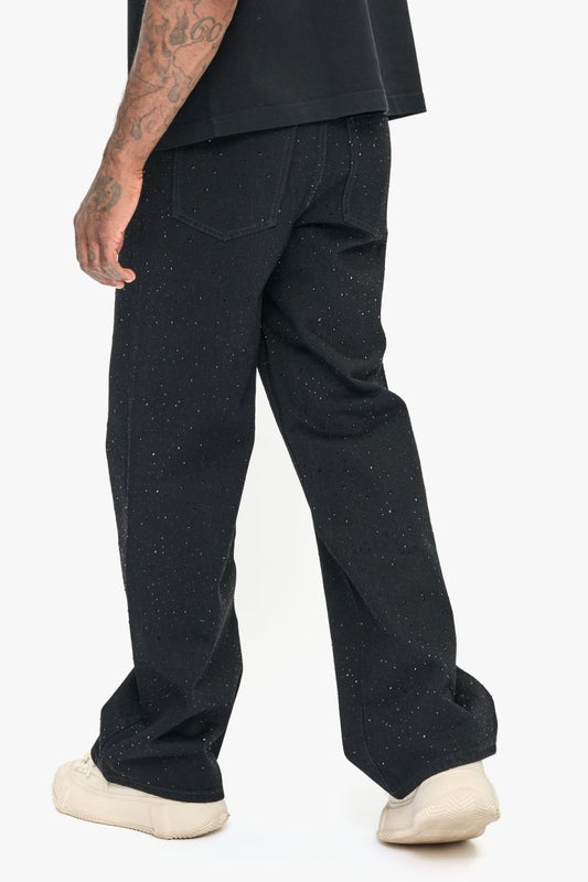 Convince Jet Black Baggy Jean - Valabasas