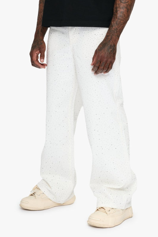 Convince White Baggy Jean - Valabasas