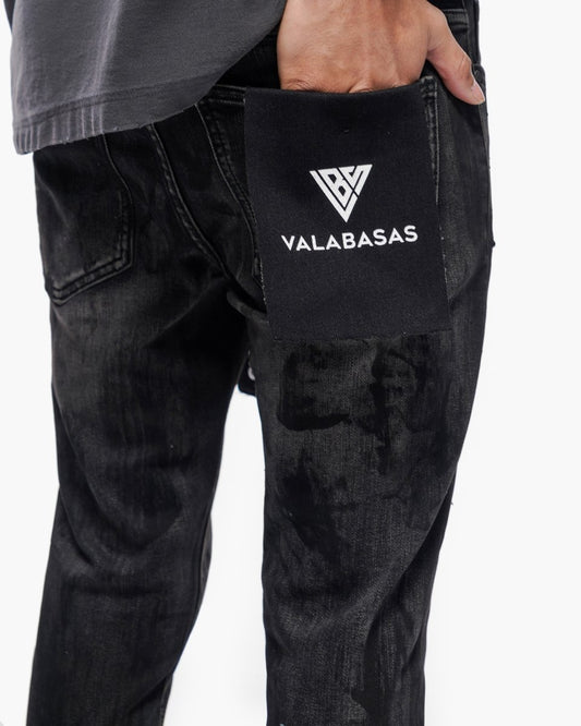 Cumilo Skinny Black Wash Jeans - Valabasas