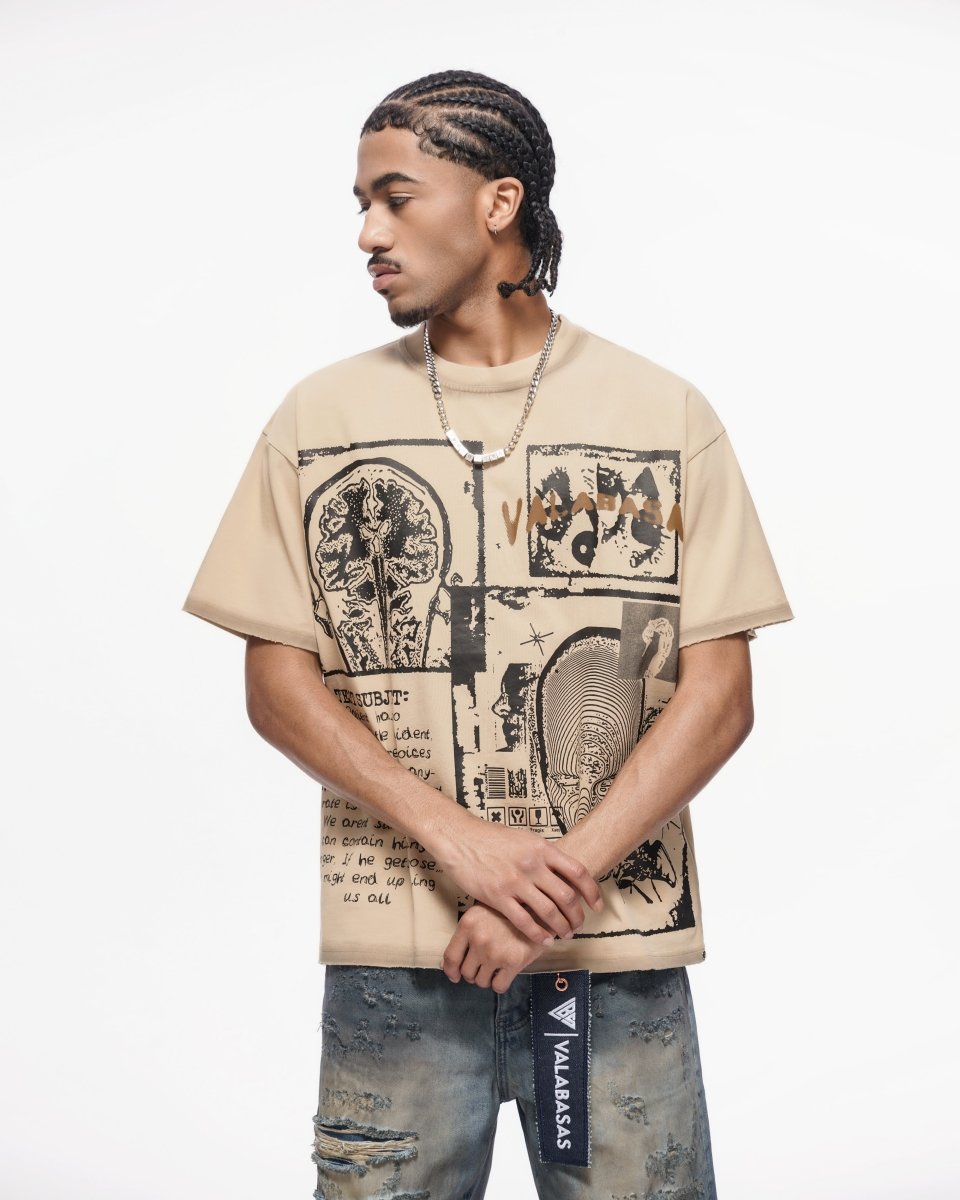 Cyber Tee Khaki - Valabasas