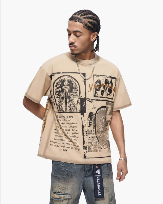 Cyber Tee Khaki - Valabasas