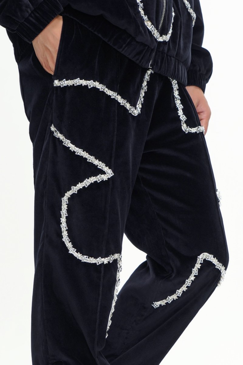 Dahlia Velvet Pants Black - Valabasas