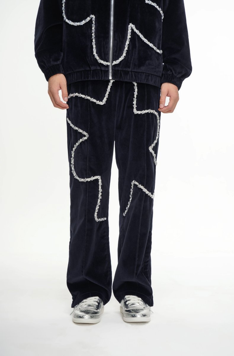 VALABASAS・DAHLIA VELOUR PANTS BLACK Dahlia Velour Pants Black – Valabasas