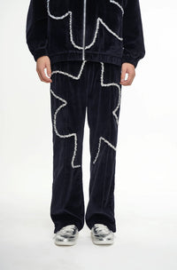 Dahlia Velvet Pants Black - Valabasas