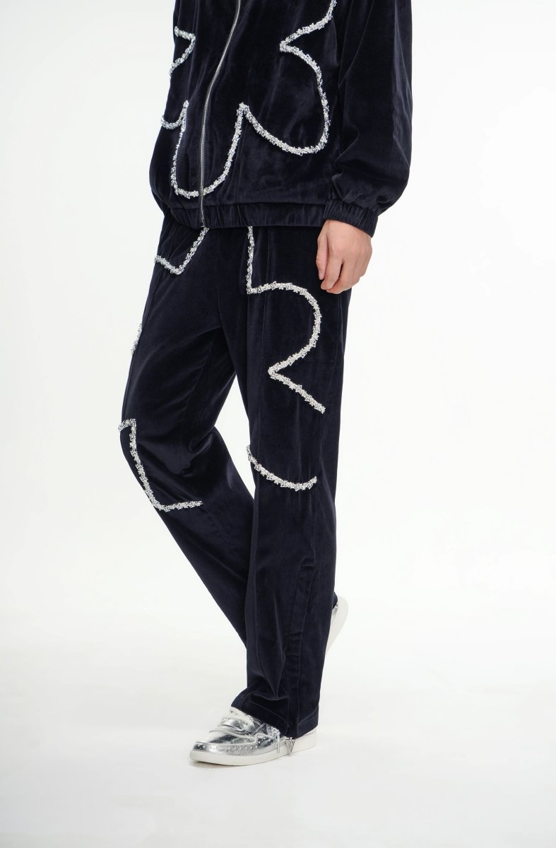 Dahlia Velour Pants Black – Valabasas
