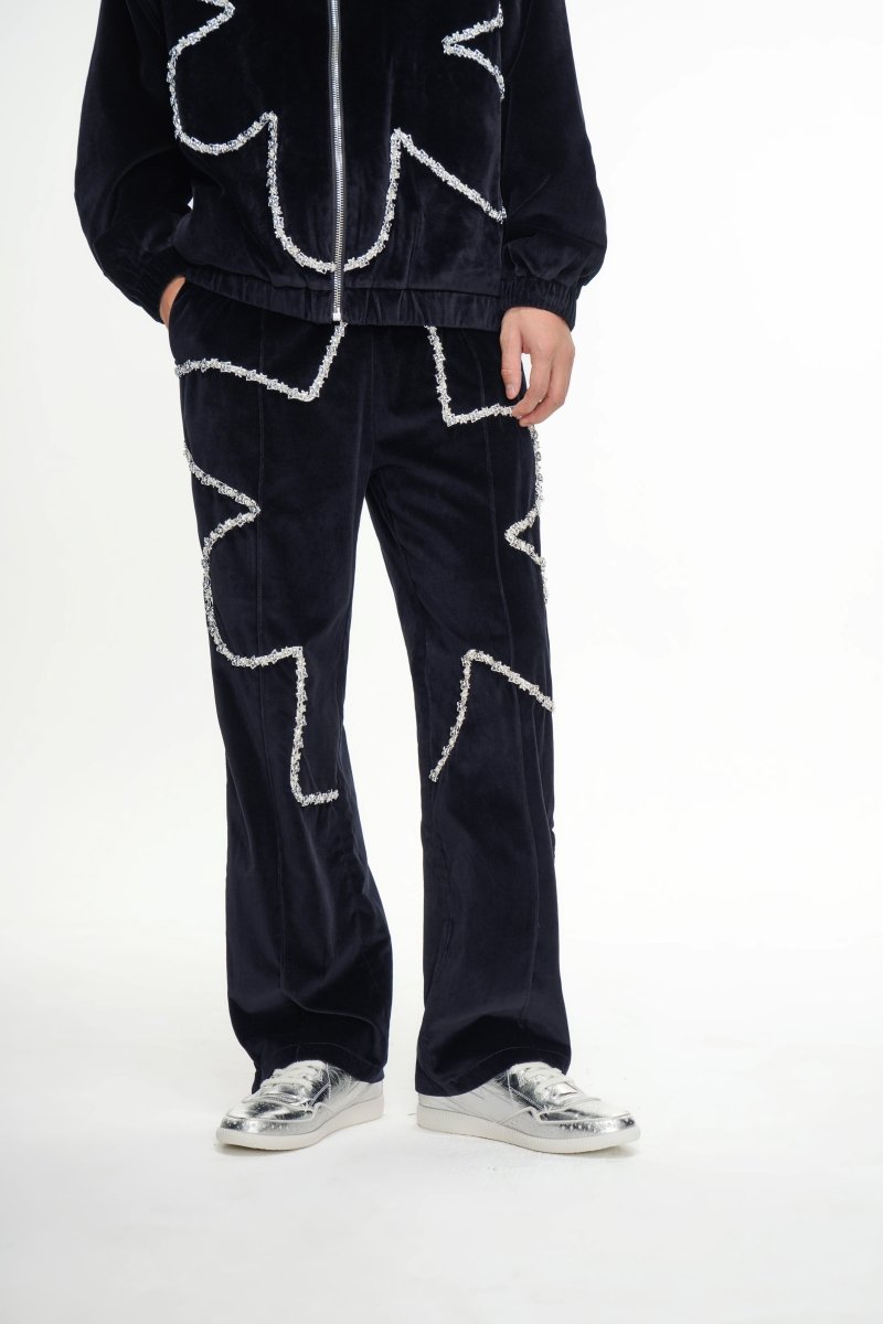 VALABASAS・DAHLIA VELOUR PANTS BLACK Dahlia Velour Pants Black – Valabasas