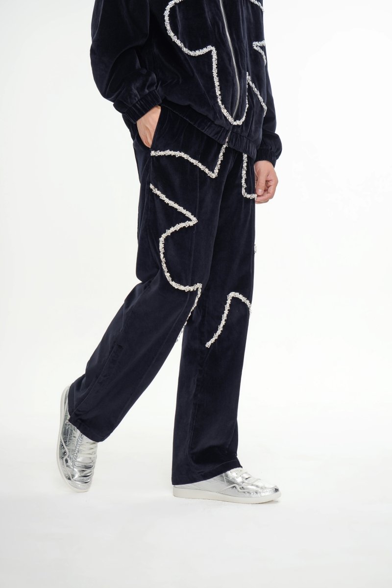 Dahlia Velour Pants Black – Valabasas