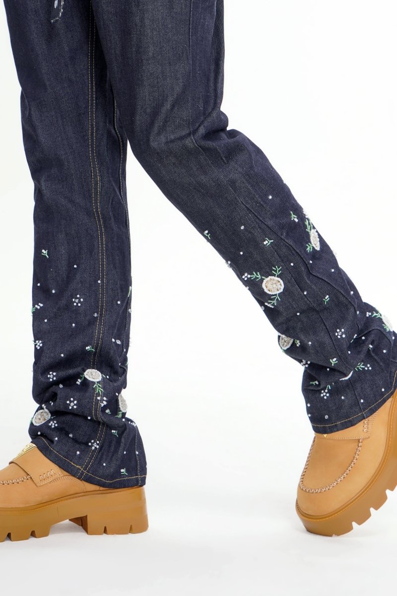Dandelion Denim Blue Stacked Jean - Valabasas