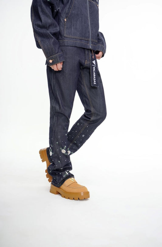 Dandelion Denim Blue Stacked Jean - Valabasas
