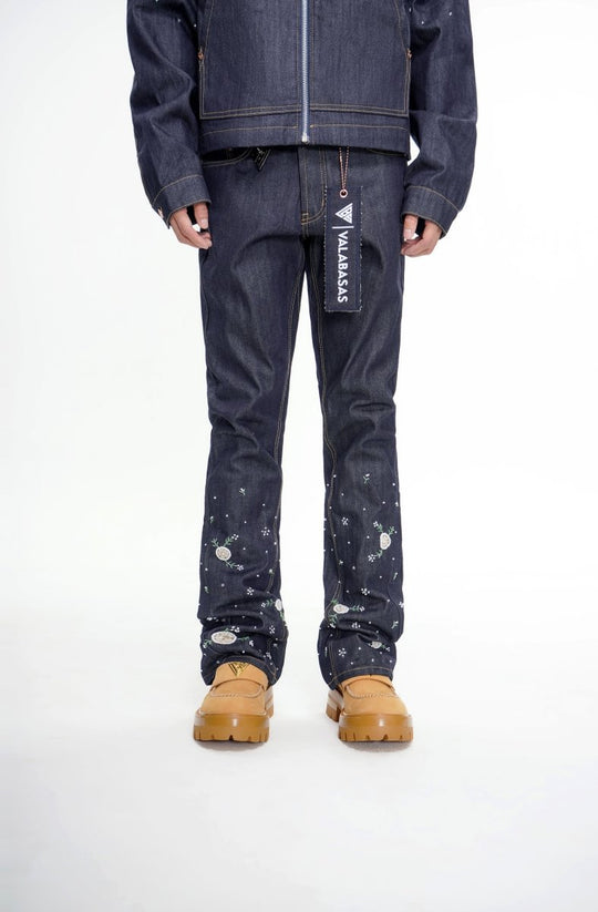 Dandelion Denim Blue Stacked Jean - Valabasas