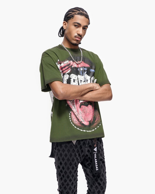 Death Green Tee - Valabasas
