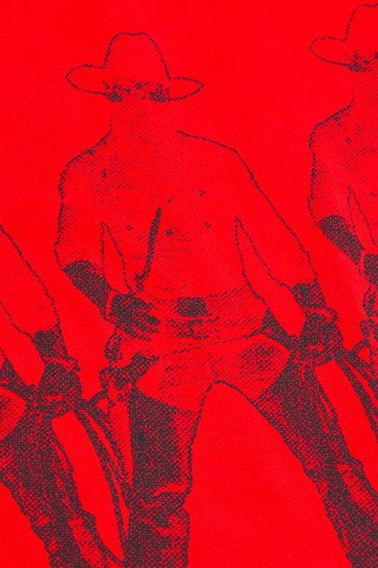 "DEATH VALLEY" BUTTON DOWN RED - Valabasas