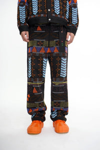 Dedication Black Multi Hand Beaded Pants - Valabasas