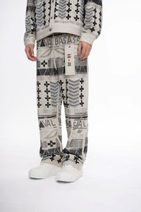 Dedication White Multi Hand Beaded Pants - Valabasas